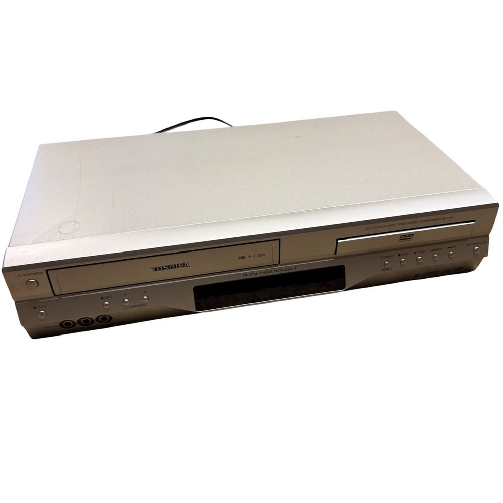 Toshiba SD-V393 DVD VCR Combo Player Recorder VCR Works FOR PARTS/REPAIR
